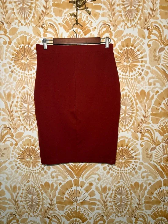 Liz Claiborne Deep Orange Pencil Skirt Size M - Picture 4 of 5